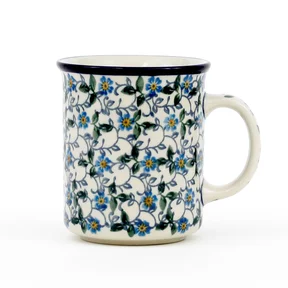 Kubek ceramiczny 236 0,3l <br>2089X Niezapominajki Bolesławiec